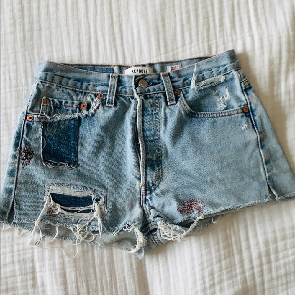 Re/Done Vintage Levi’s Cut-off Denim Jean Shorts